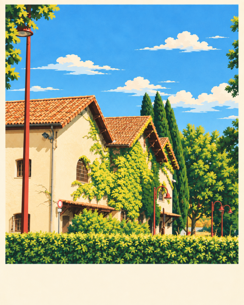 Illustration de Vidauban — création Julie Tonnellier