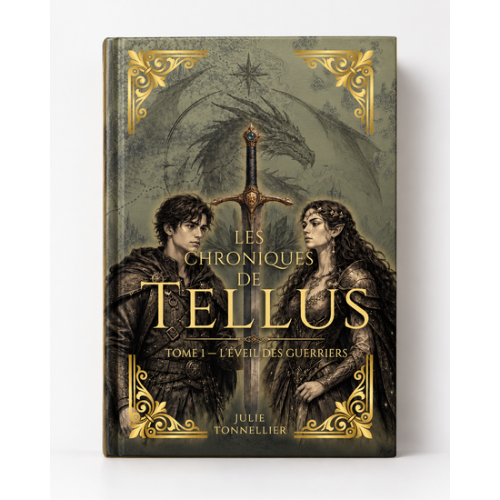 Couvertue Relié Les Chroniques de Tellus, Tome 1, L’Éveil des Guerriers